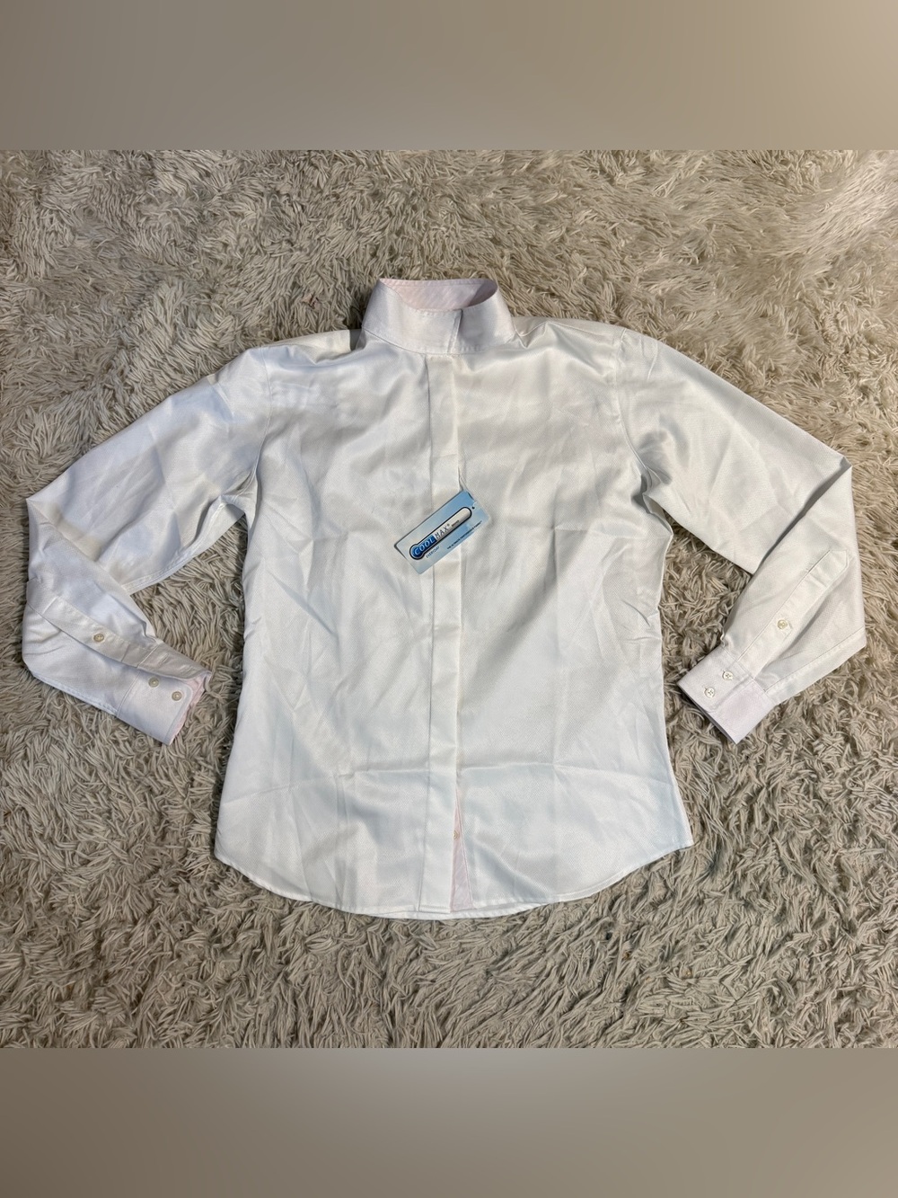 New Women Size 6/34 White Tailored Sportsman Long Sleeve Horse Riding Show Shirt